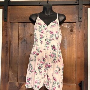 Abercrombie & Fitch Floral Dress with Pink and Green Accents